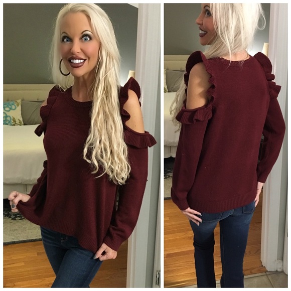LAST 1! 😍Super soft Burgundy Sweater-LARGE Added - Picture 3 of 3